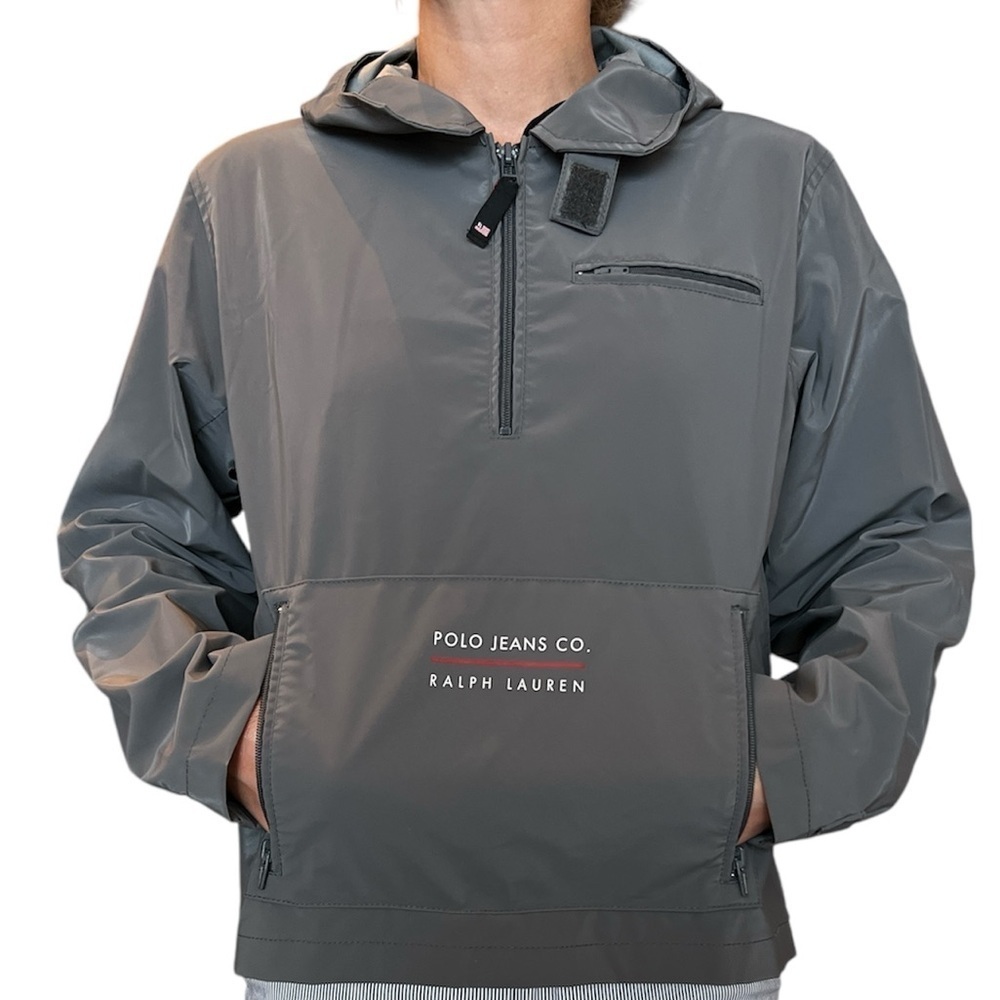 Ralph Lauren Gray Polo Jeans Rain Jacket